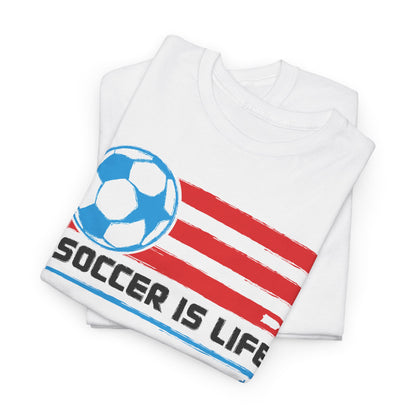 Soccer is Life Colors Unisex Heavy Cotton Tee