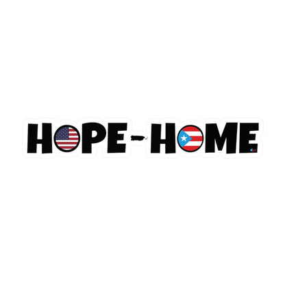 HOPE HOME BANDERA PUERTO RICO Waterproof Kiss-Cut Vinyl Decals