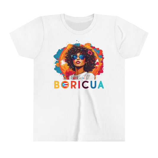 BORICUA Girl Colors Youth Short Sleeve Tee