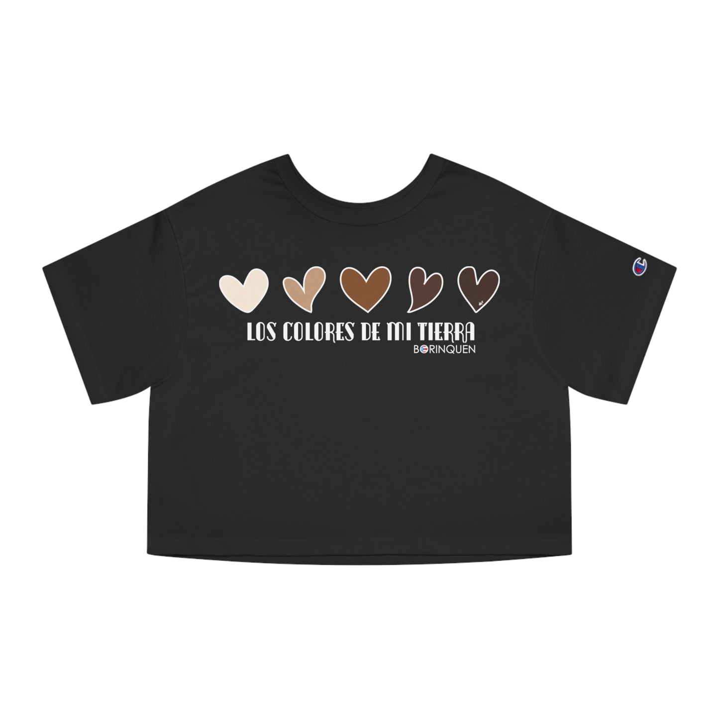 MELANINA BORINQUEN  Flowy Cropped Tee