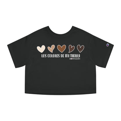 MELANINA BORINQUEN  Flowy Cropped Tee