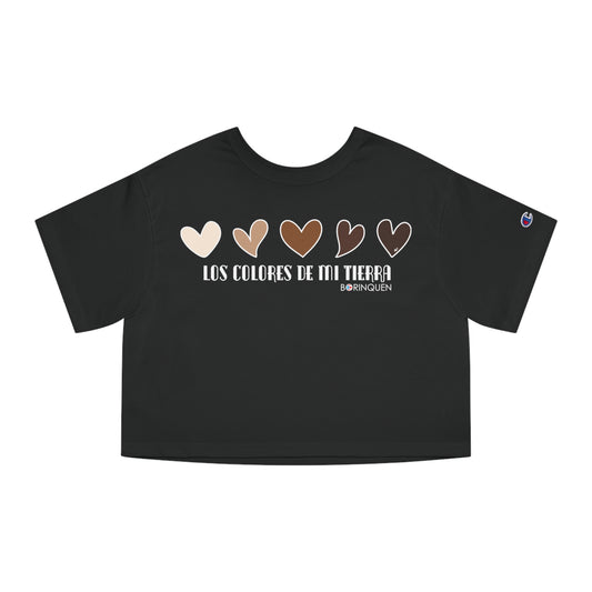 MELANINA BORINQUEN  Flowy Cropped Tee