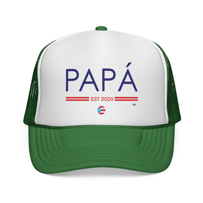 Copy of Papá Established 2026 Puerto Rican Pride Trucker Caps FREE SHIPPING