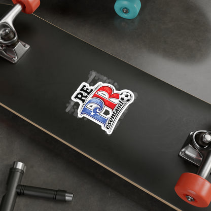 Puerto Rico Soccer Ball REPresentando Waterproof Kiss-Cut Vinyl Decal
