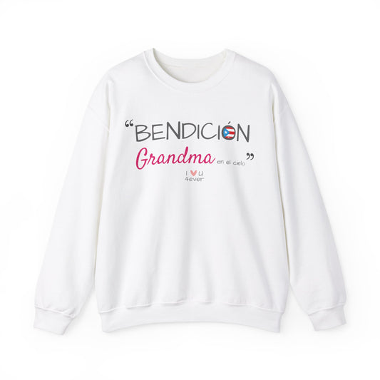 Bendición Grandma Boricua Unisex Heavy Blend™ Crewneck Sweaters