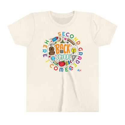 Back to School Boricua Girl Youth Short Sleeve Tee