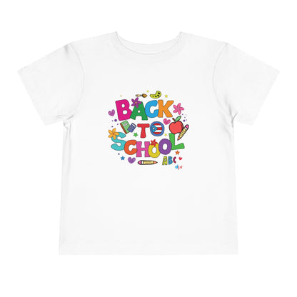 Back To School Boricua Girl Toddler Short Sleeve Tee