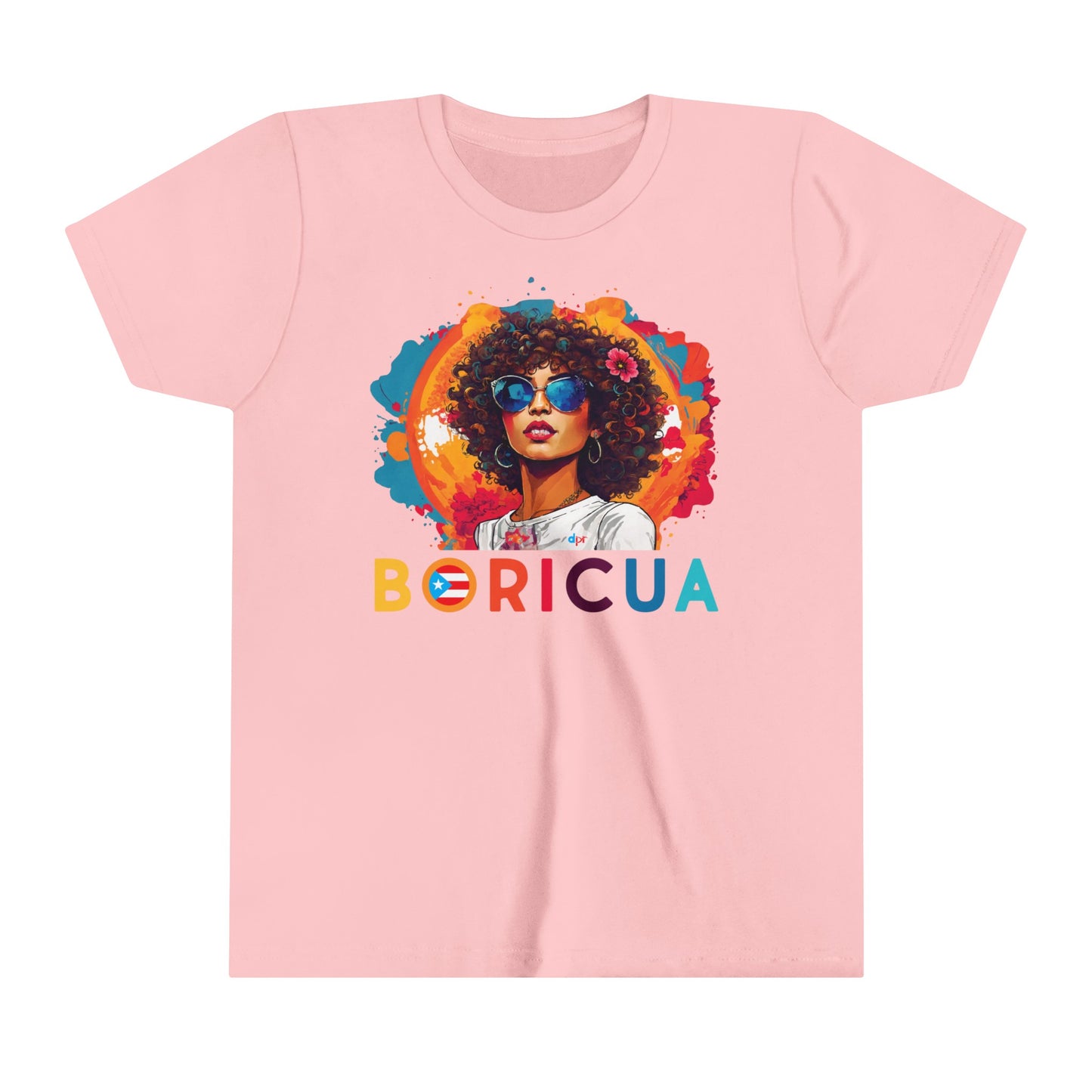 BORICUA Girl Colors Youth Short Sleeve Tee
