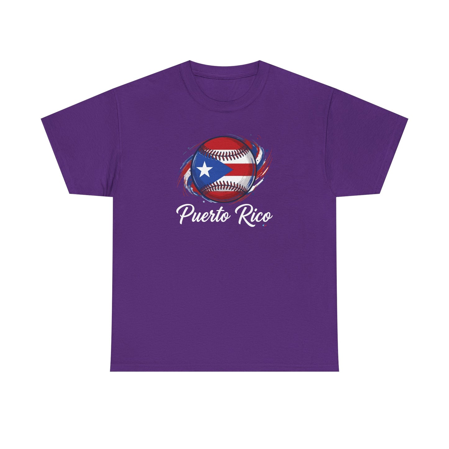 Puerto Rico Baseball Flag | Unisex Heavy Cotton T-Shirt