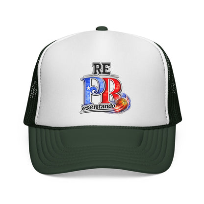 Copy of Soccer Mom Boricua Red Bow Puerto Rican Flag Trucker Caps FREE SHIPPING