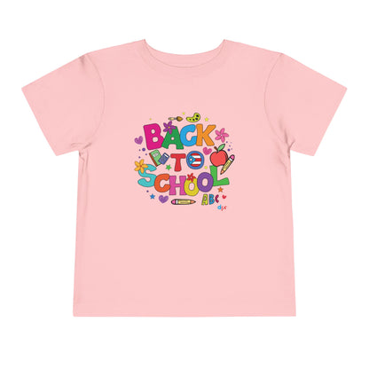 Back To School Boricua Girl Toddler Short Sleeve Tee