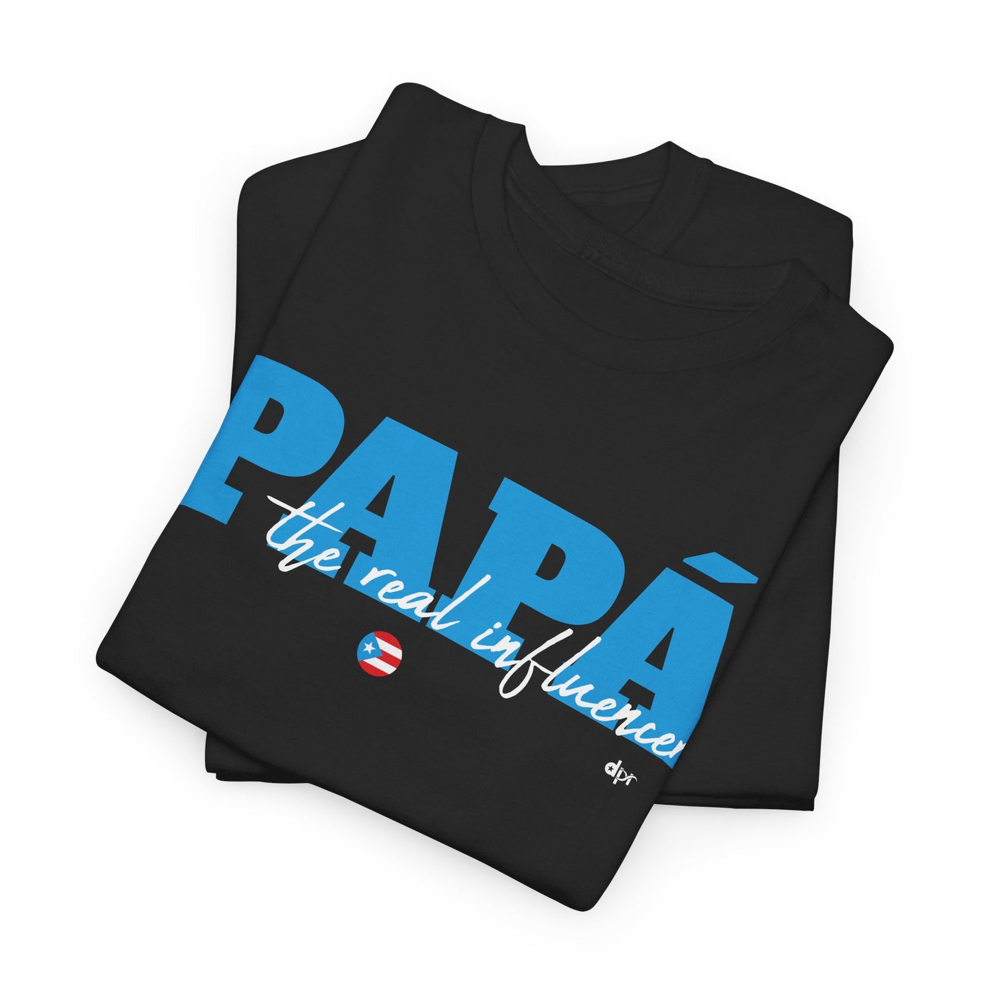 Papá The Real Influencer Blue Heavy Cotton Tee