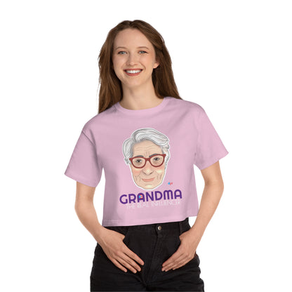 Grandma The Real Influencer Women's Flowy Cropped Tee