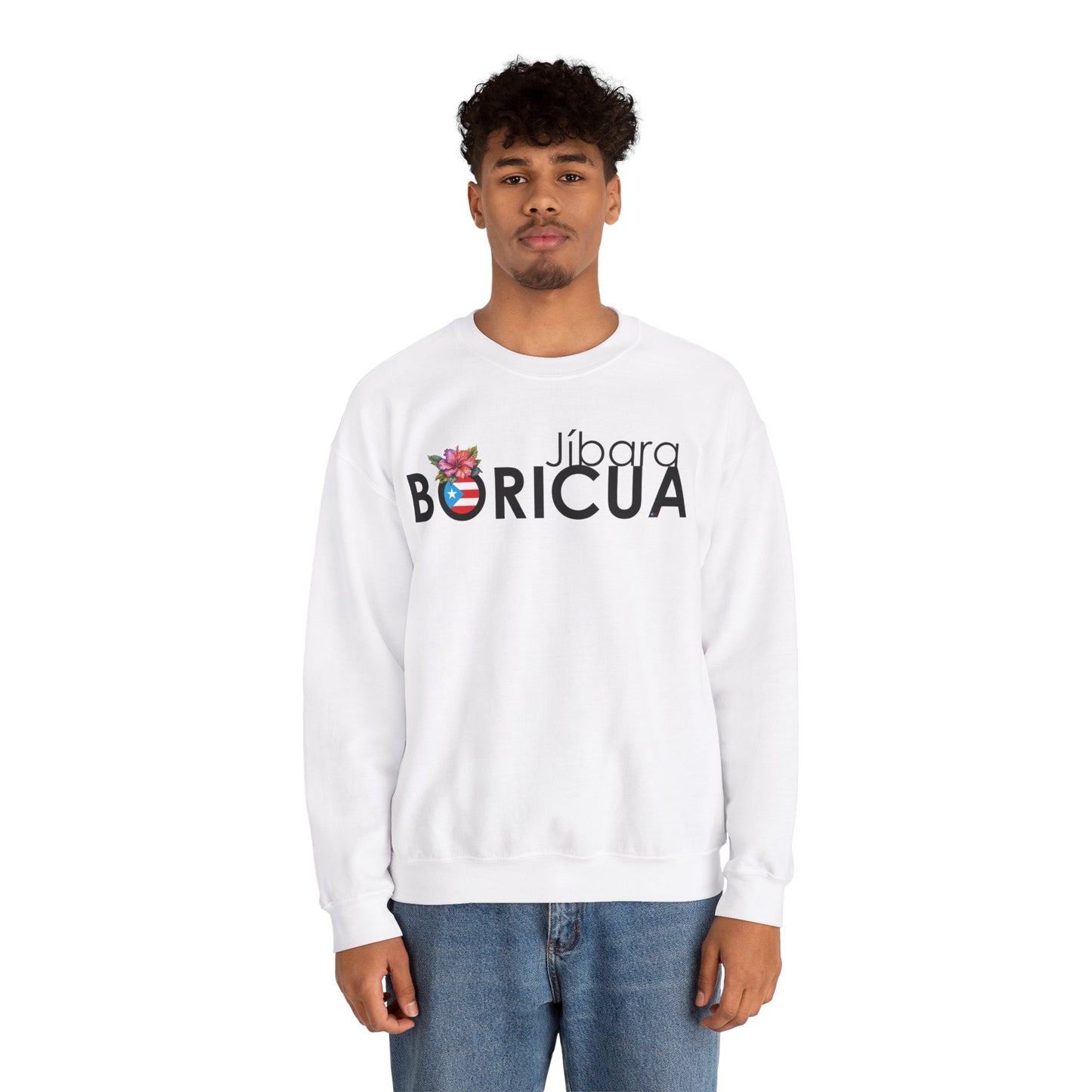 Jíbara Boricua Unisex Heavy Blend™ Crewneck Sweaters