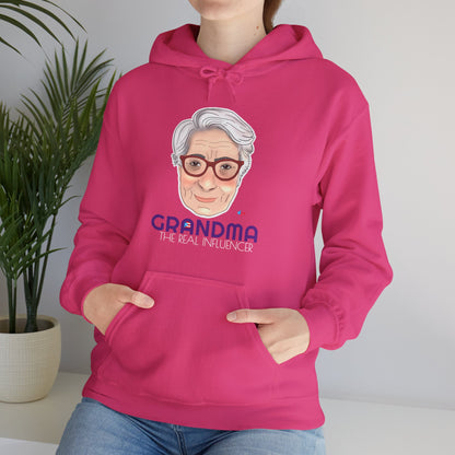 Grandma The Real Influencer Unisex Heavy Blend™ Boricua-Style Hoodies