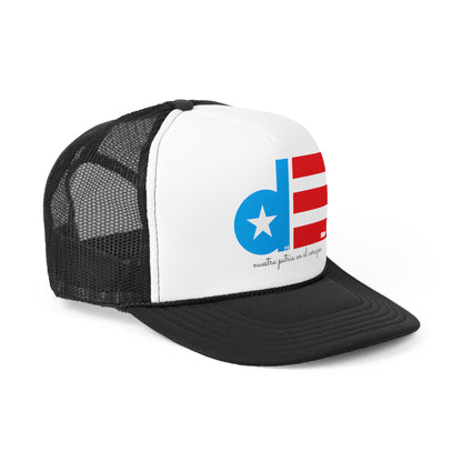 De Puerto Rico nuestra patria en el corazón Puerto Rican Pride Trucker Caps FREE SHIPPING