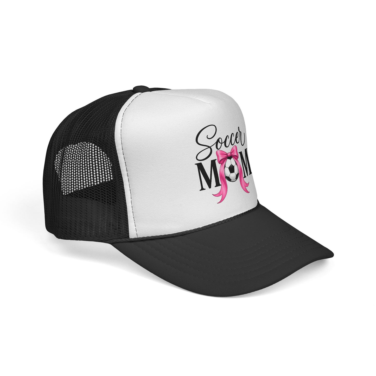 Soccer Mom Boricua Red Bow Puerto Rican Flag Trucker Caps FREE SHIPPING