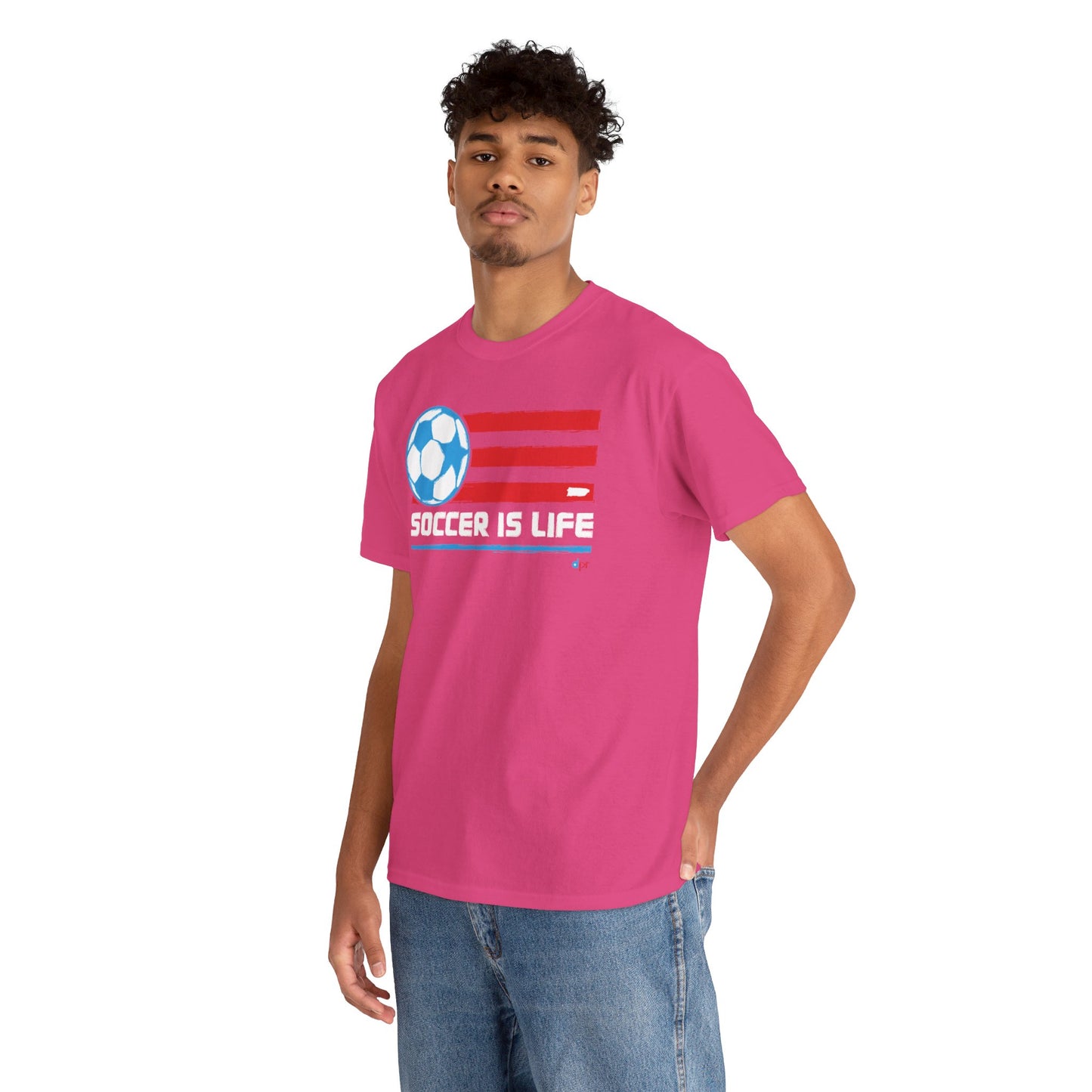 Soccer is Life Colors Unisex Heavy Cotton Tee