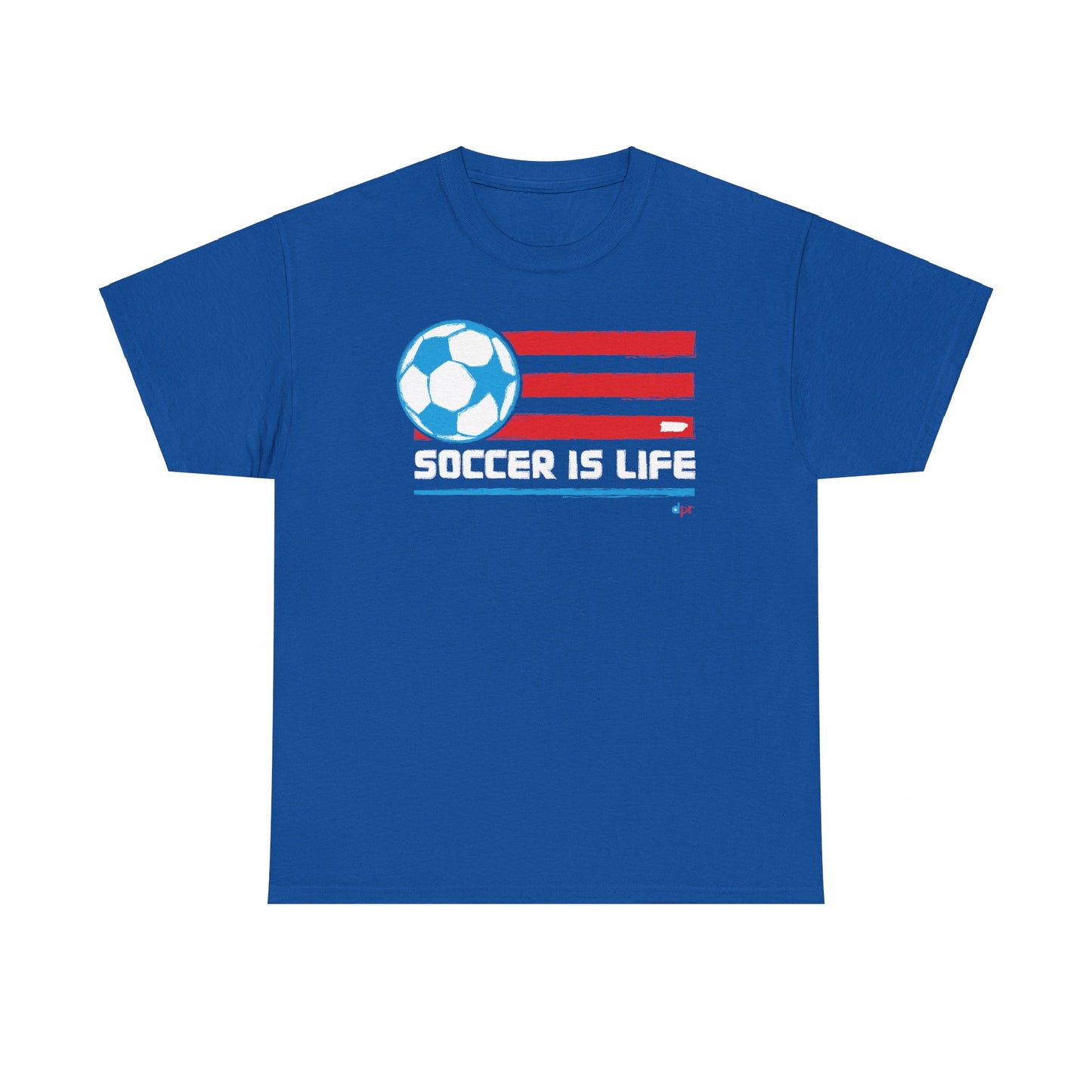 Soccer is Life Colors Unisex Heavy Cotton Tee