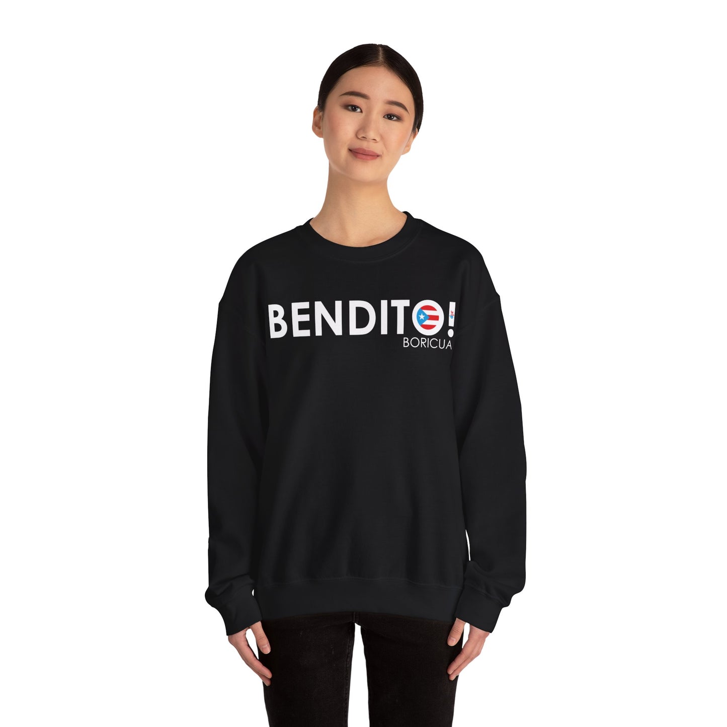 BENDITO BORICUA Heavy Blend™ Crewneck Sweaters