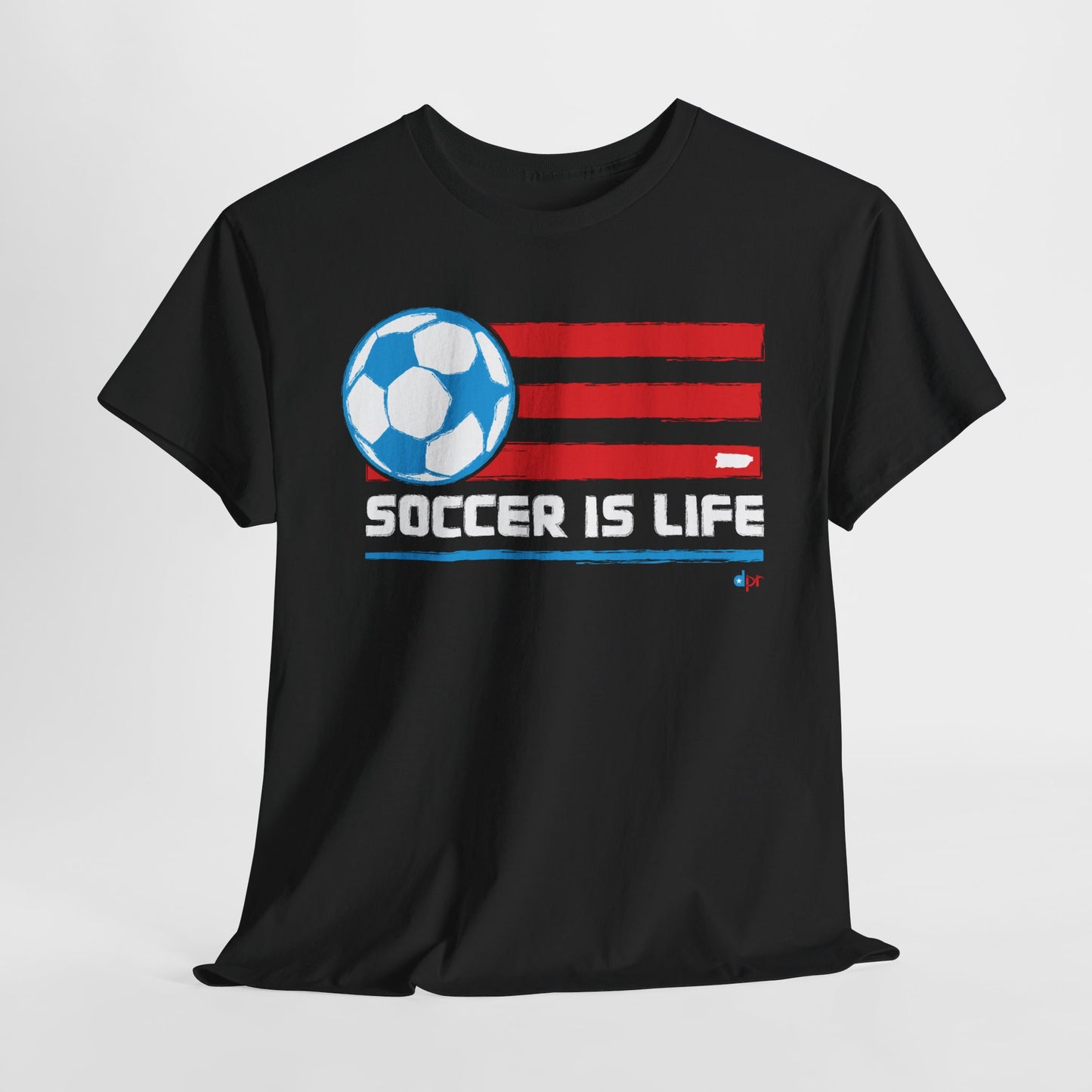 Soccer is Life Colors Unisex Heavy Cotton Tee