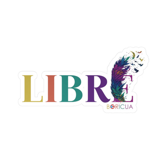 LIBRE Rainbow Waterproof Kiss-Cut Vinyl Decals