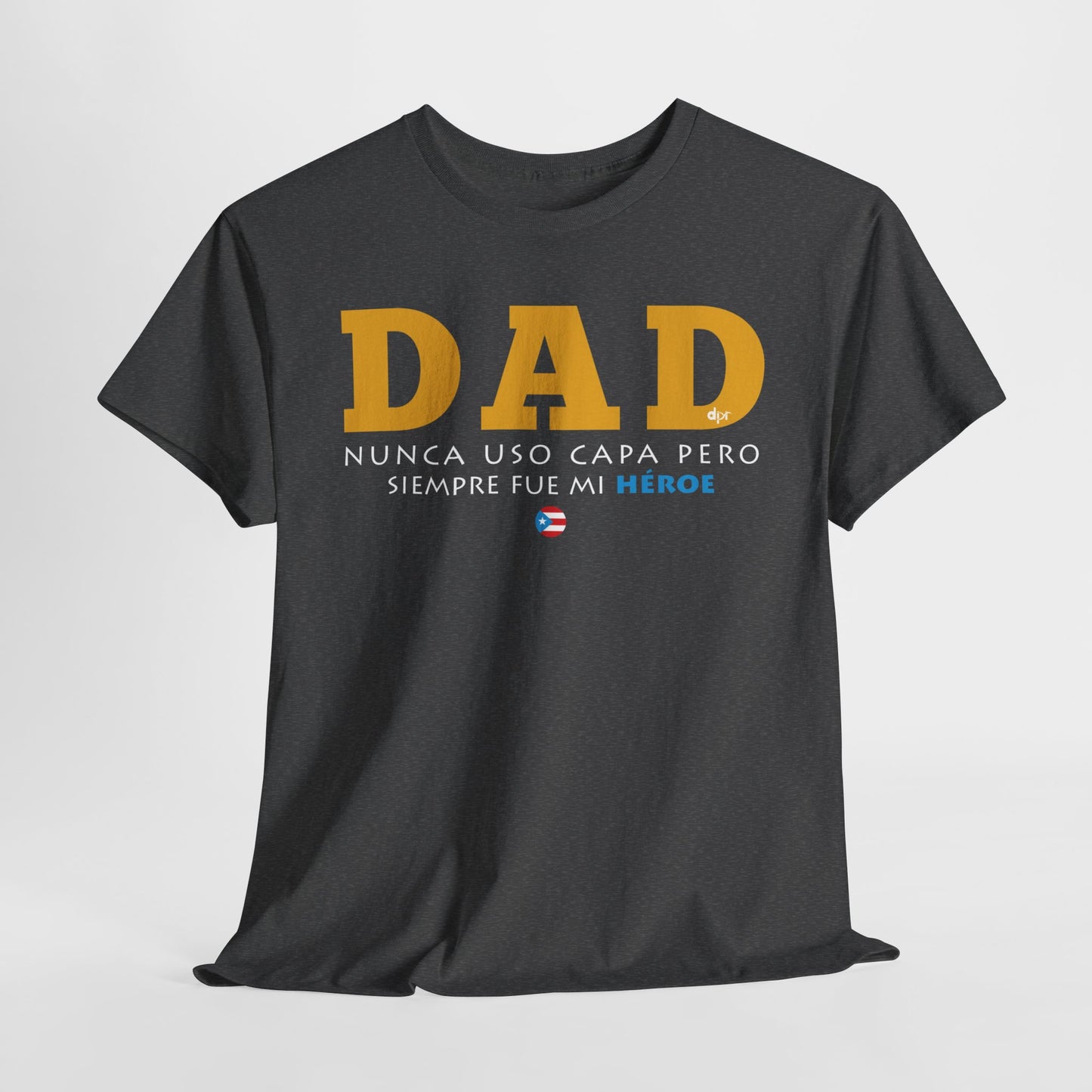 Dad Mi Héroe Yellow Unisex Heavy Cotton Tee