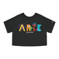 Arte My Passion Bandera Puerto Rico  Flowy Cropped Tee