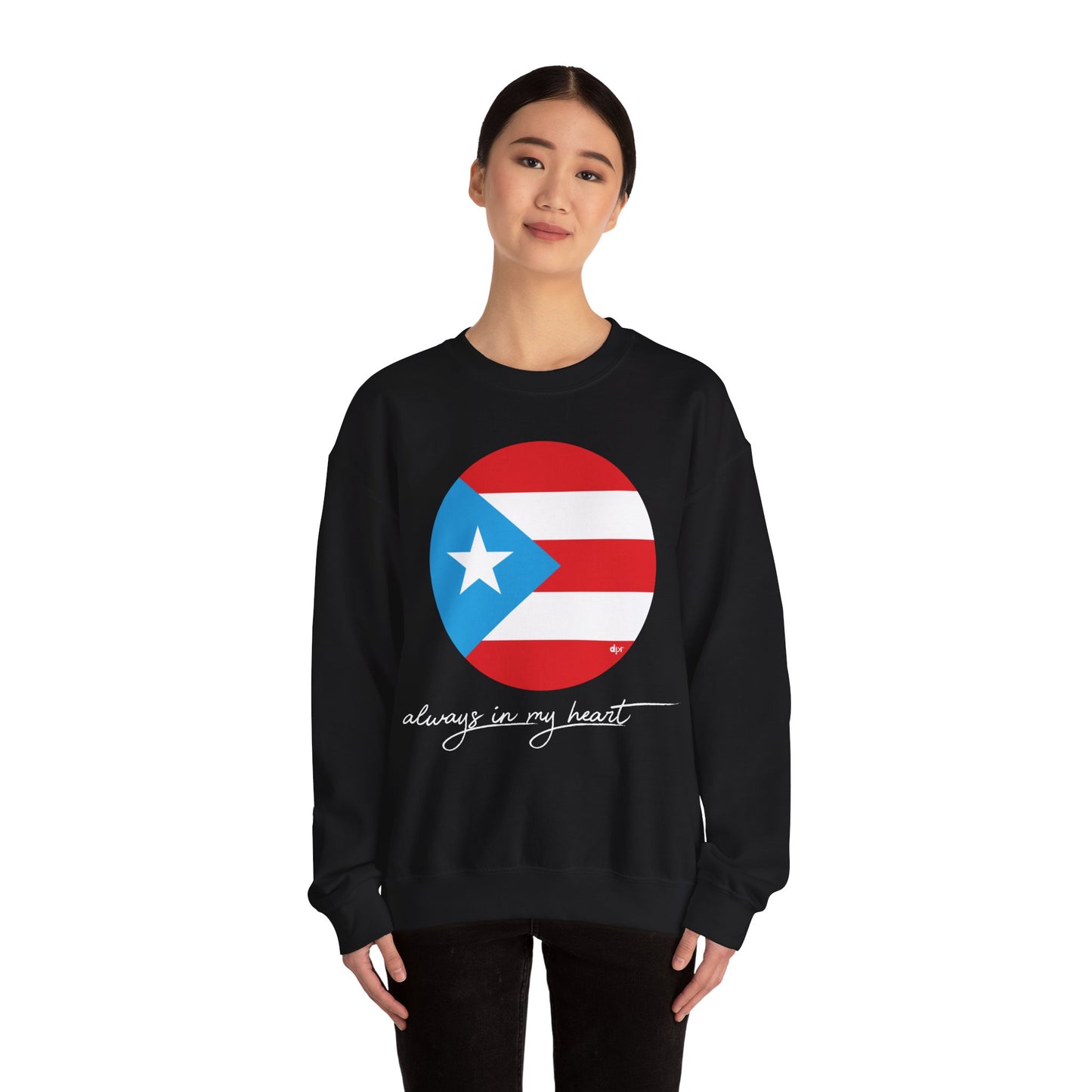 Puerto Rico Always in my Heart Unisex Heavy Blend™ Crewneck Sweaters