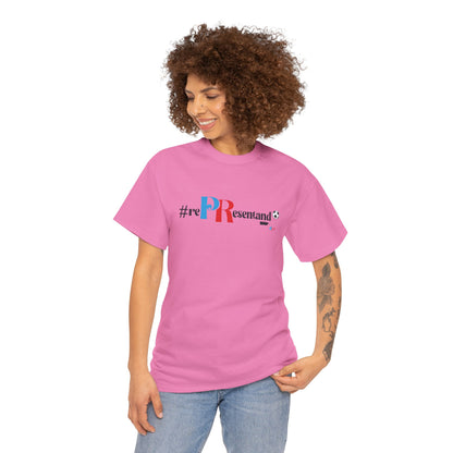 RePResentando Soccer Ball Unisex Heavy Cotton Tee