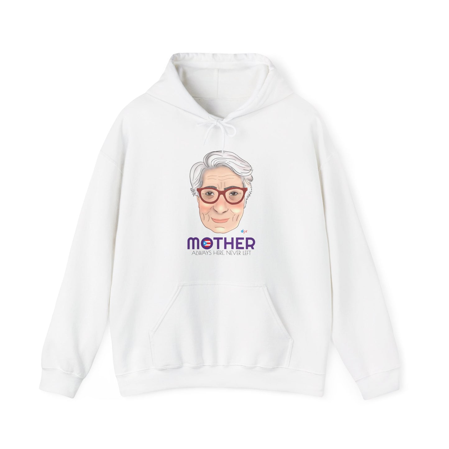 Mamá Boricua Always Here Never Left Unisex Heavy Blend™ Boricua-Style Hoodies