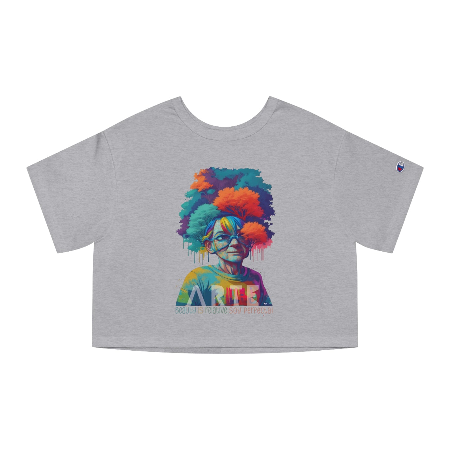 Soy Perfecta Borica Boricua  Flowy Cropped Tee