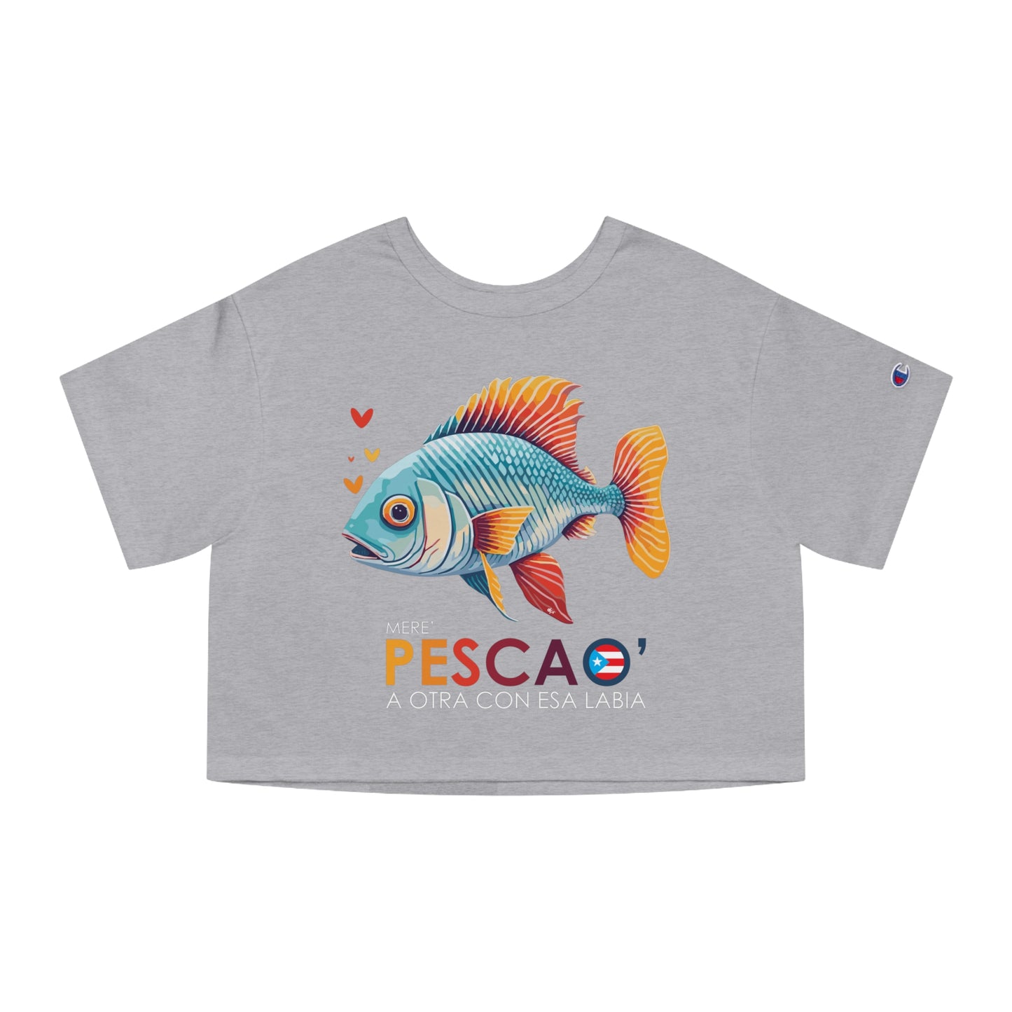 Mere' Pescao a otra con esa labia Flowy Cropped Tee