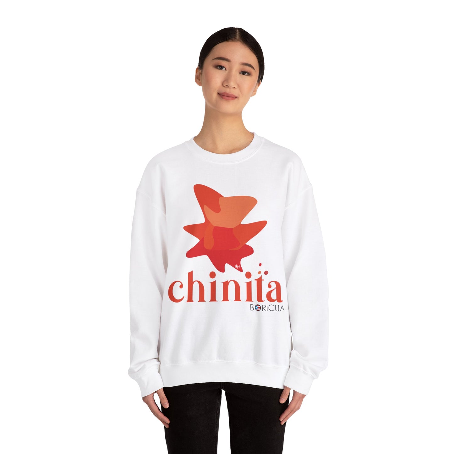 Chinita Boricua Unisex Heavy Blend™ Crewneck Sweaters