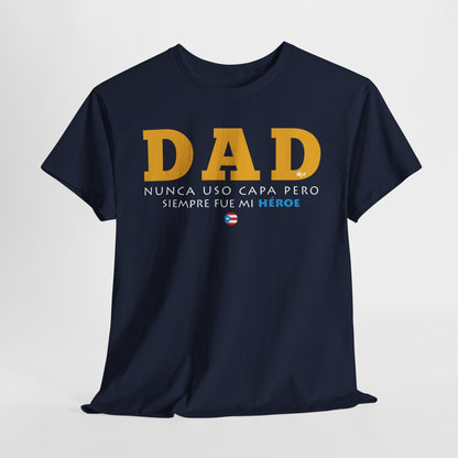 Dad Mi Héroe Yellow Unisex Heavy Cotton Tee