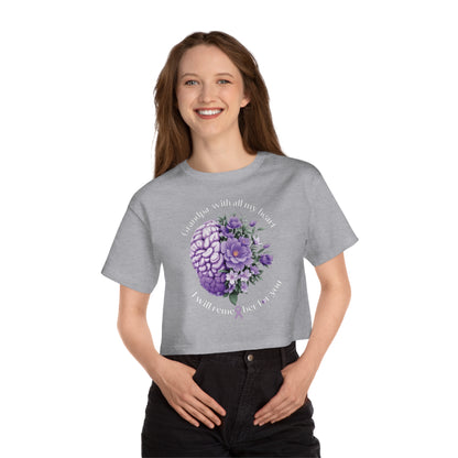 GRANDPA I Will Remember for You  Flowy Cropped Tee