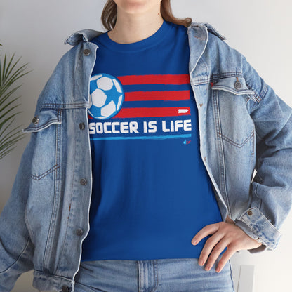Proud Dad Soccer Boricua Unisex Heavy Cotton Tee