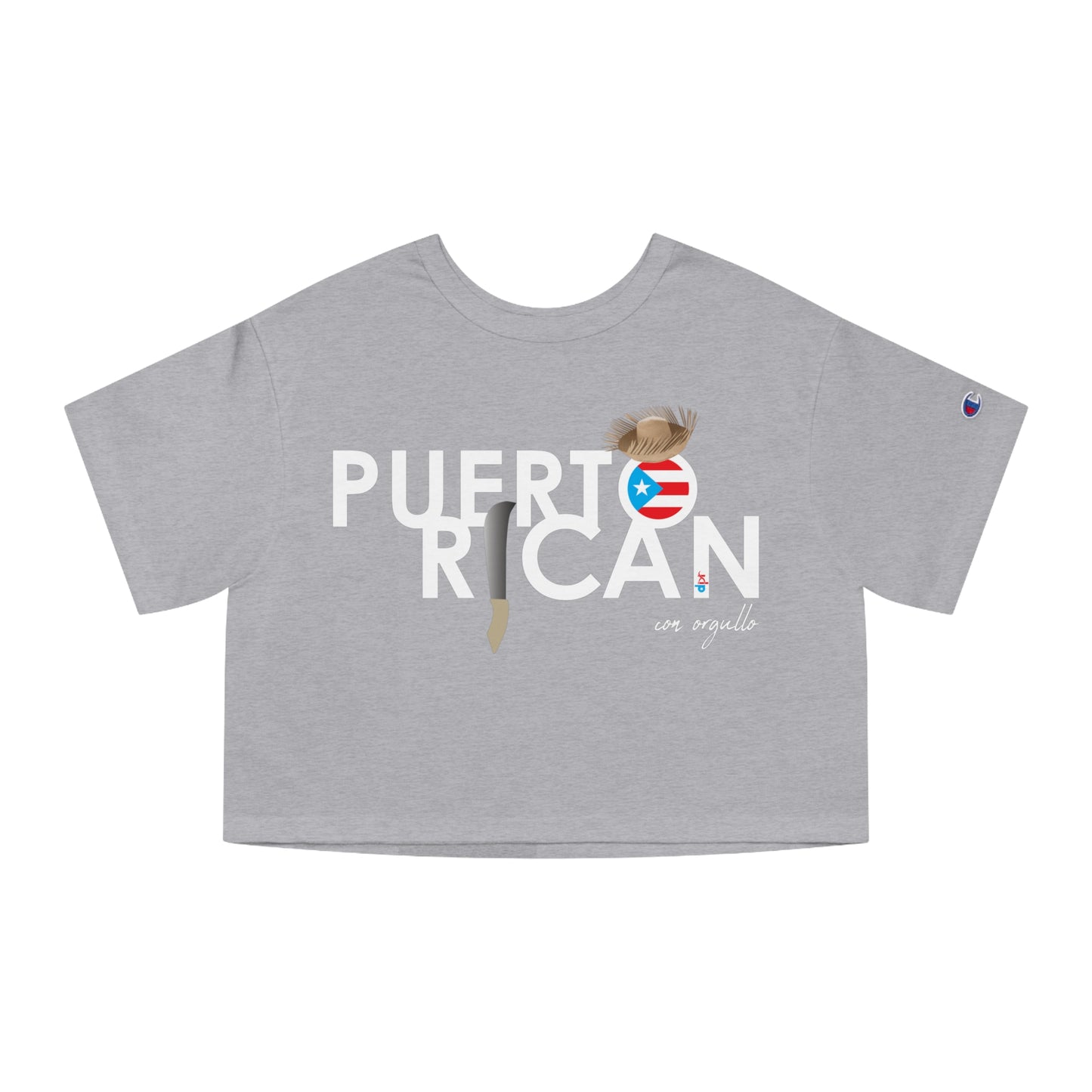 Puerto Rican con orgullo 2 Flowy Cropped Tee