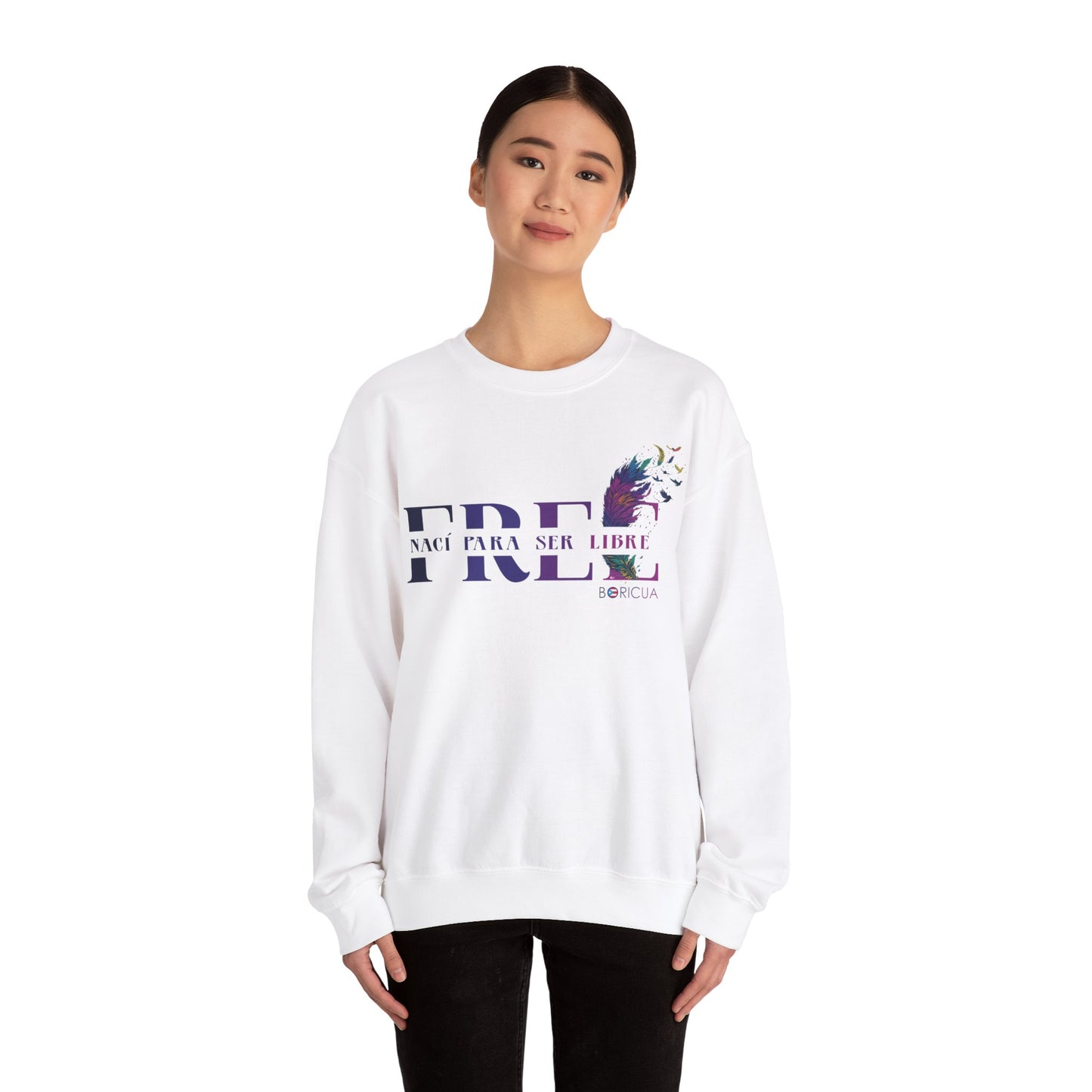 Free Nací para ser libre Unisex Heavy Blend™ Crewneck Sweaters