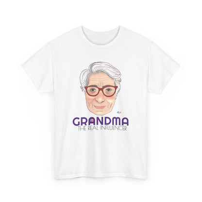 Grandma The Real Influencer Heavy Cotton Tee