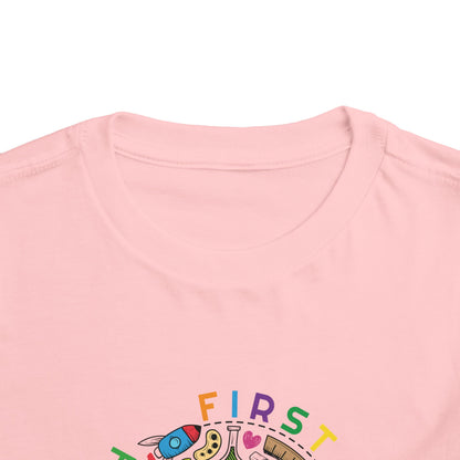 First Grade Here I Come - Back to School Boricua Toddler Short Sleeve Tee