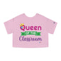 Queen of the Classroom - Back To School Boricua T Shirt Flowy Cropped Tee