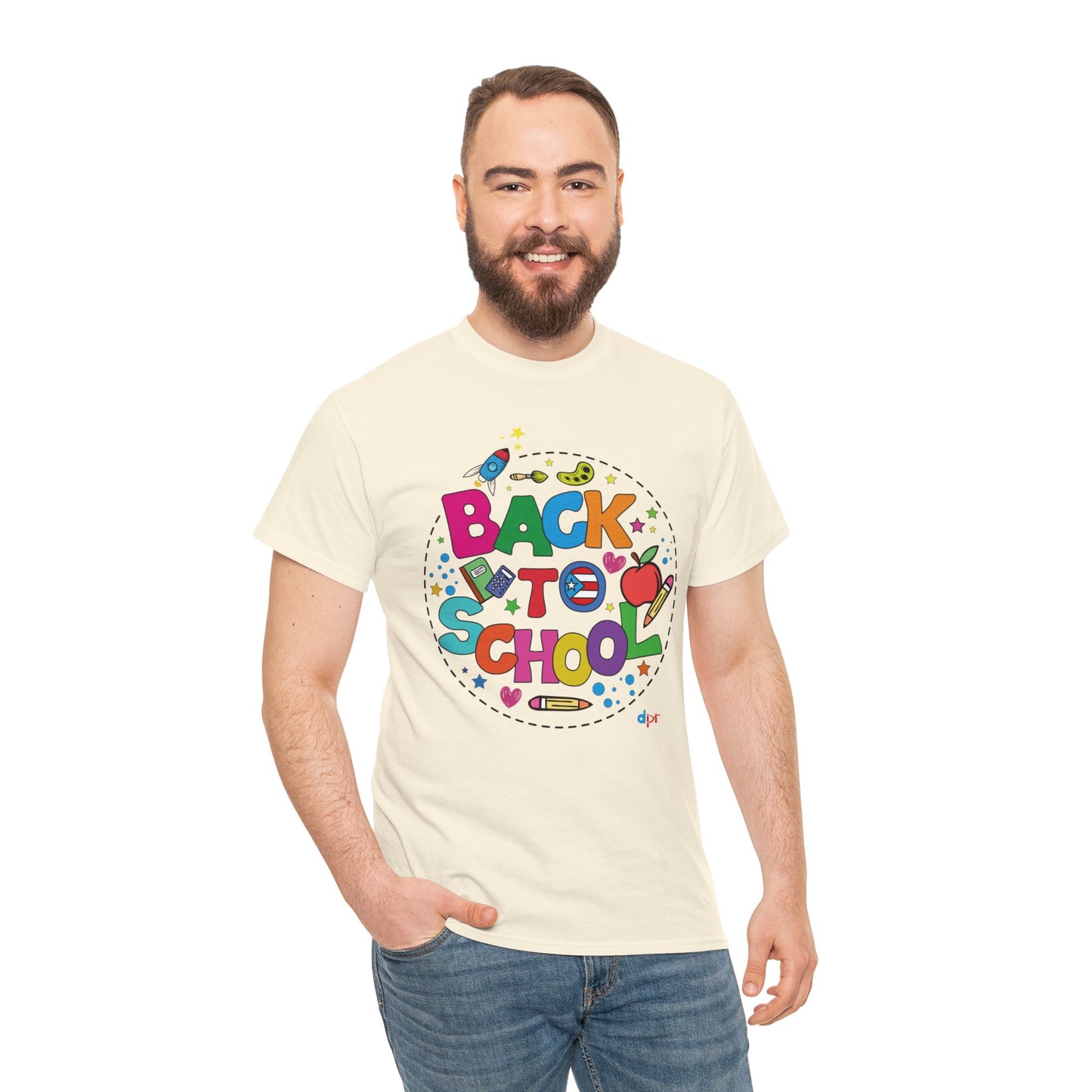 Back to School Boricua Student Heavy Cotton Tee