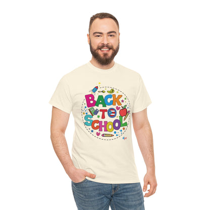 Back to School Boricua Student Heavy Cotton Tee