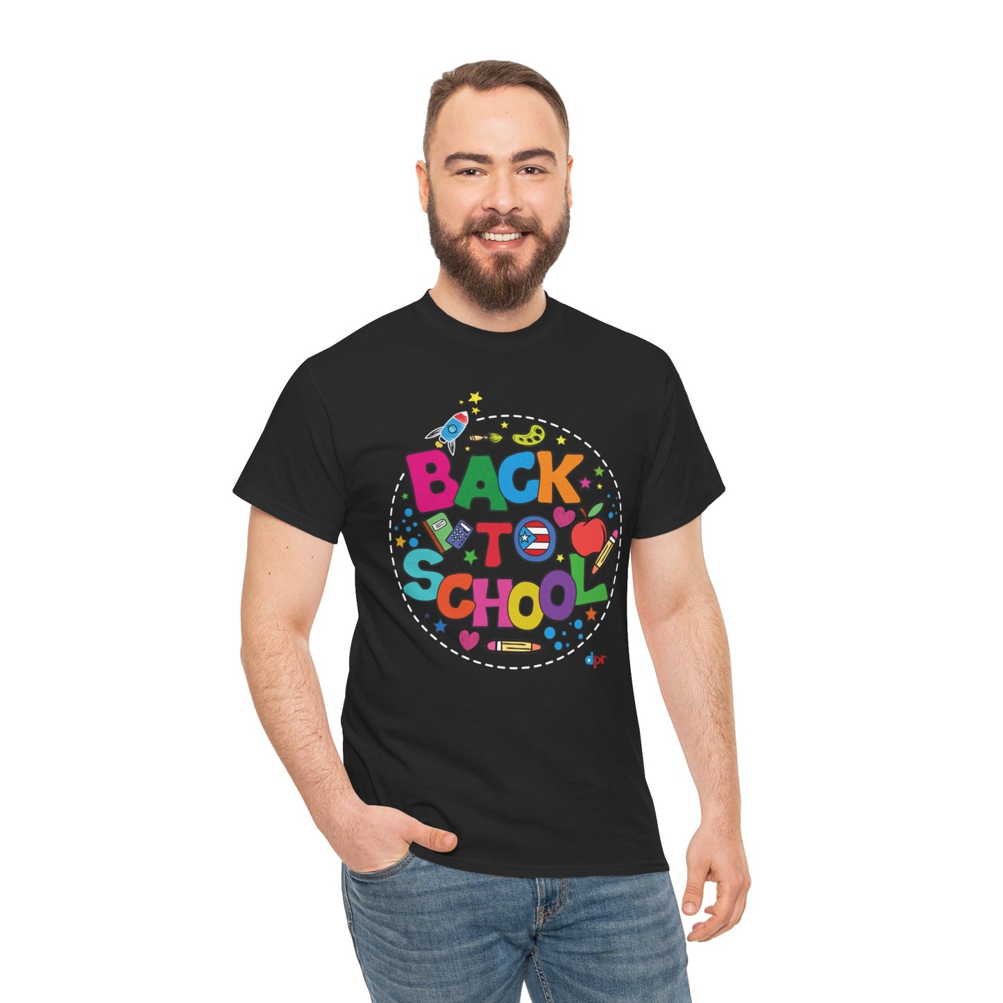 Back to School Boricua Student Heavy Cotton Tee