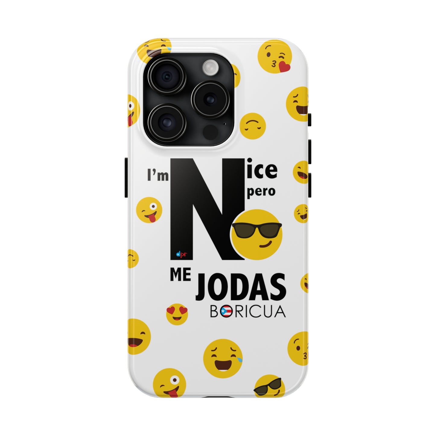 I'm Nice pero No me Jodas White Tough Phone Cases