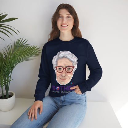 Mamá Boricua Always Here Never Left Heavy Blend™ Crewneck Sweatshirt