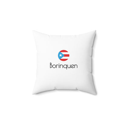 Abuela Boricua Always Here Never Left Spun Polyester Square Pillow