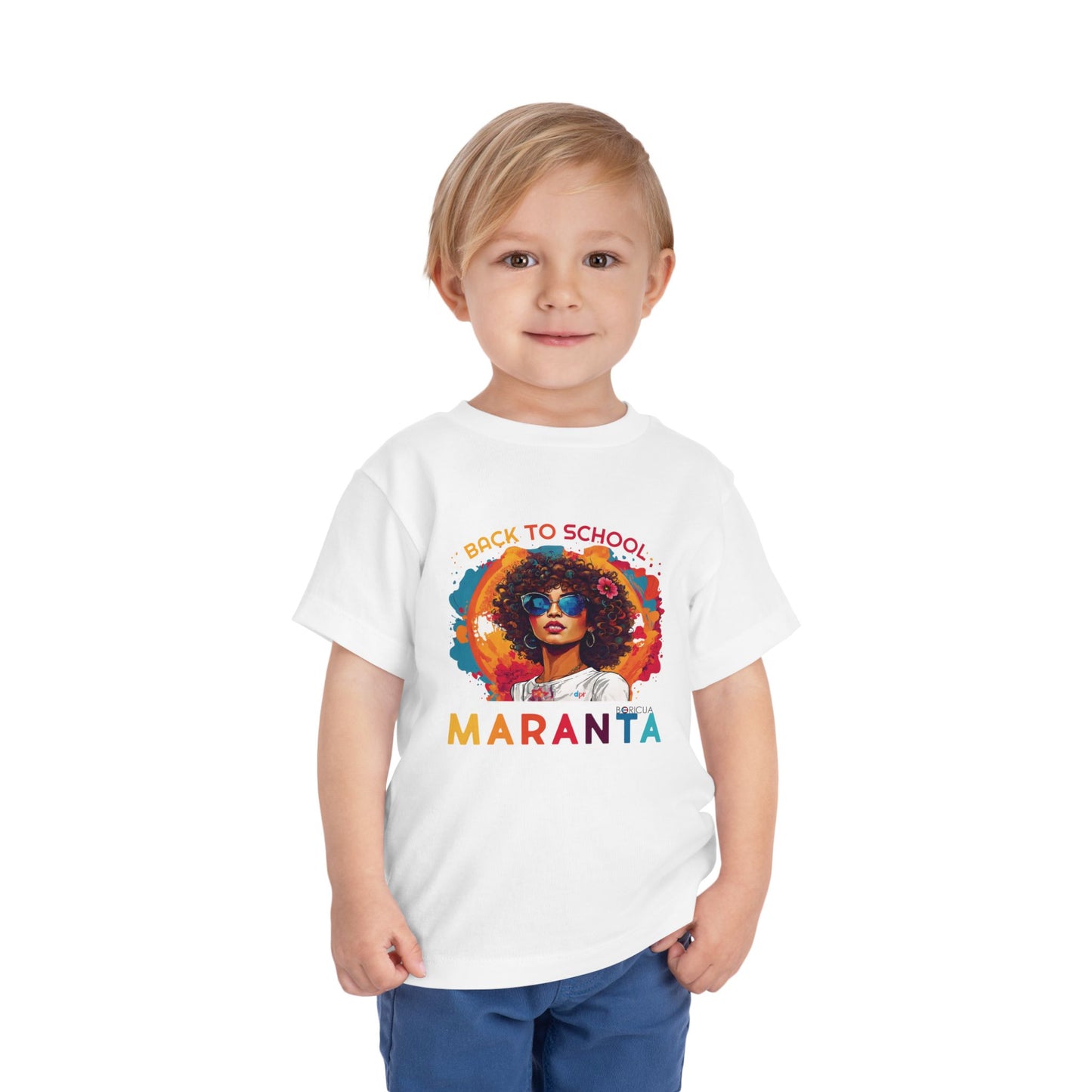 Back to School Maranta Boricua Toddler Short Sleeve Tee