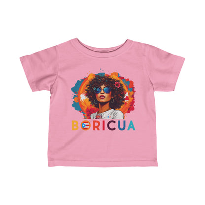 Boricua Girl Colors Infant Fine Jersey Tee